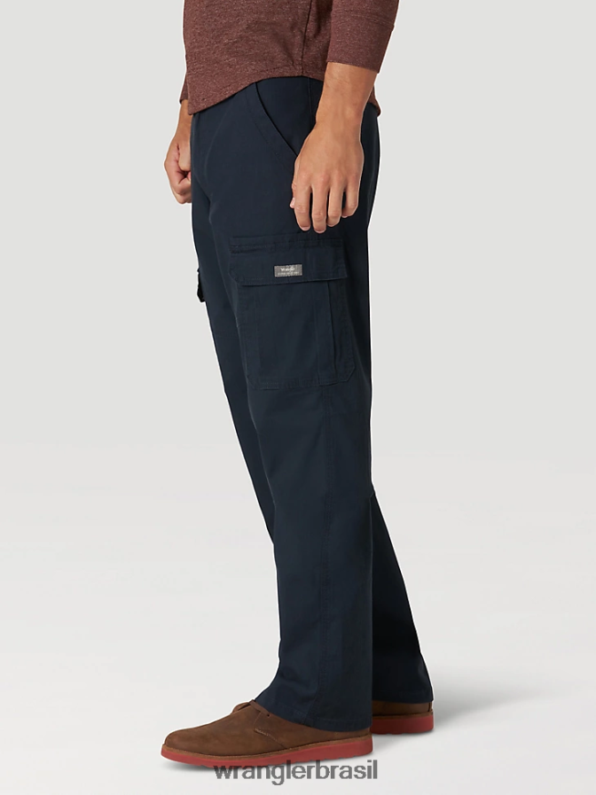 Wrangler calça cargo stretch relaxada autêntica marinha (10zm7abnv) homens roupas 00LN6N231