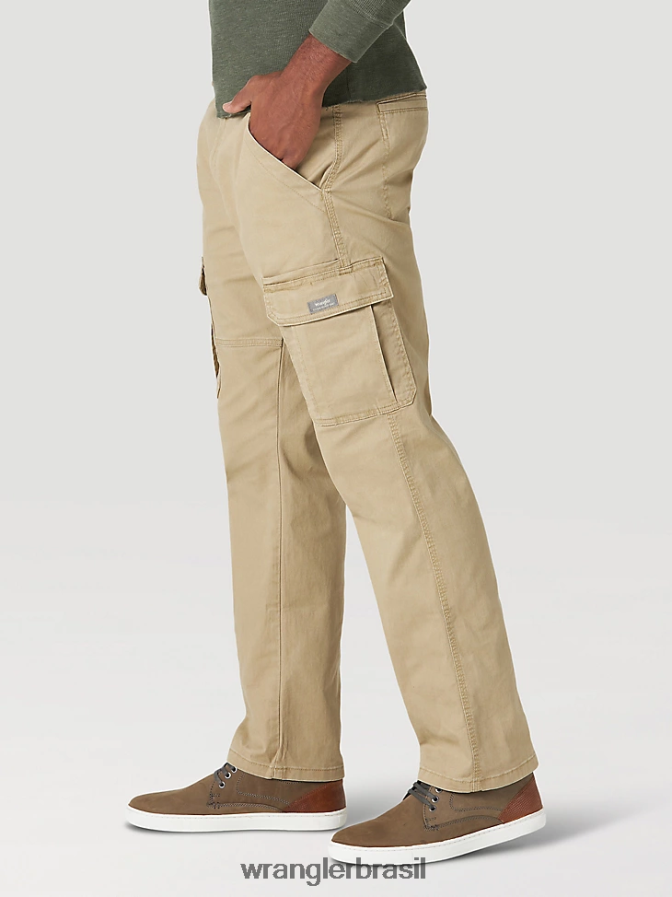 Wrangler calça cargo stretch relaxada autêntica olmo (10zm7abew) homens roupas 00LN6N232