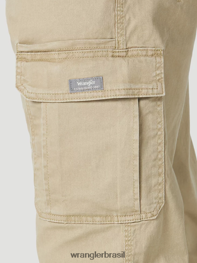Wrangler calça cargo stretch relaxada autêntica olmo (10zm7abew) homens roupas 00LN6N232