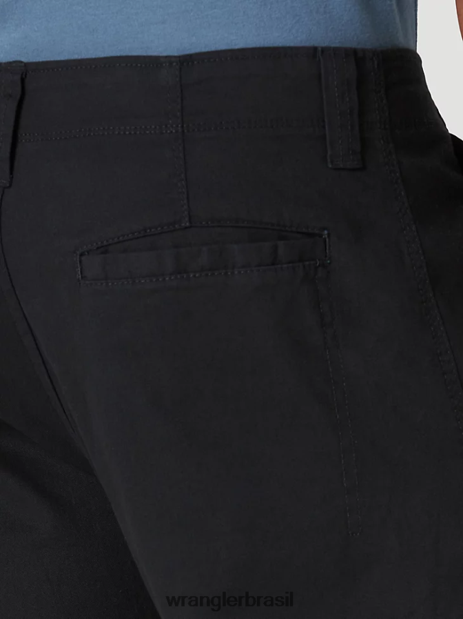 Wrangler calça cargo stretch relaxada autêntica preto (10zm7abbl) homens roupas 00LN6N233