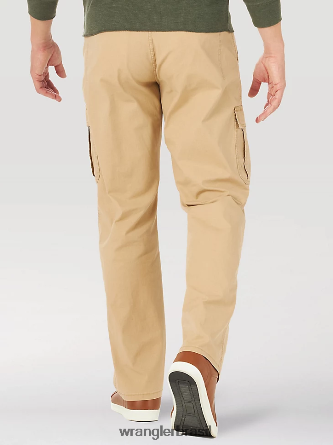 Wrangler calça cargo stretch relaxada autêntica travertino (10zm7abtv) homens roupas 00LN6N234