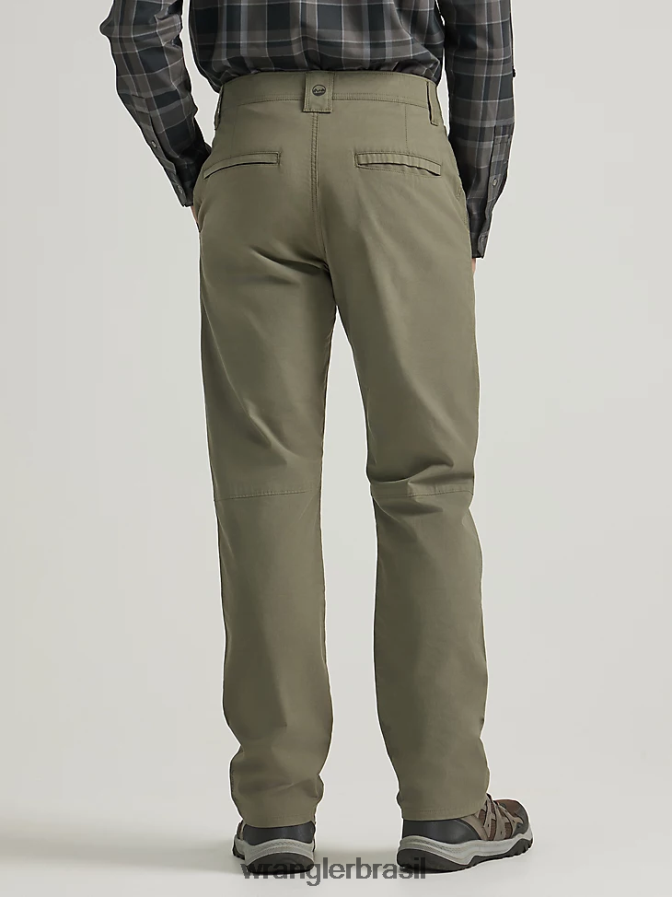 Wrangler calça chino ao ar livre azeitona empoeirada (112343358) homens roupas 00LN6N252