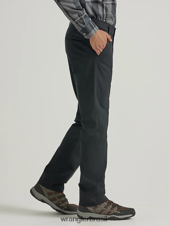 Wrangler calça chino ao ar livre preto azeviche (112343348) homens roupas 00LN6N249
