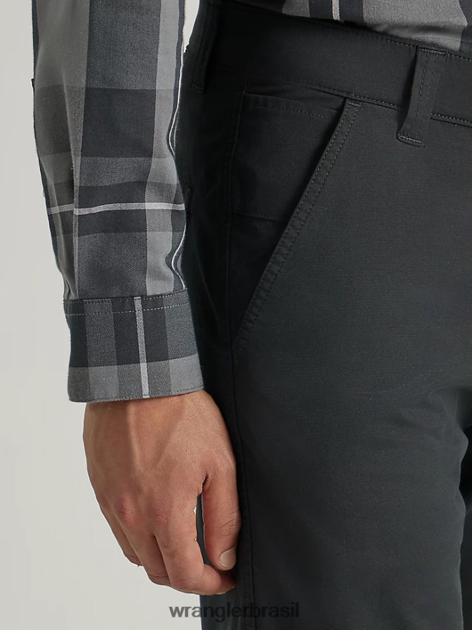 Wrangler calça chino ao ar livre preto azeviche (112343348) homens roupas 00LN6N249