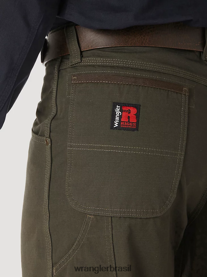 Wrangler calça de carpinteiro riggs workwear loden (3w020ld) homens roupas 00LN6N267