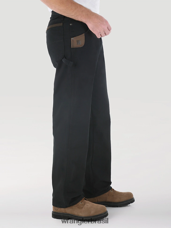Wrangler calça de carpinteiro riggs workwear preto (103w020bl) homens roupas 00LN6N270