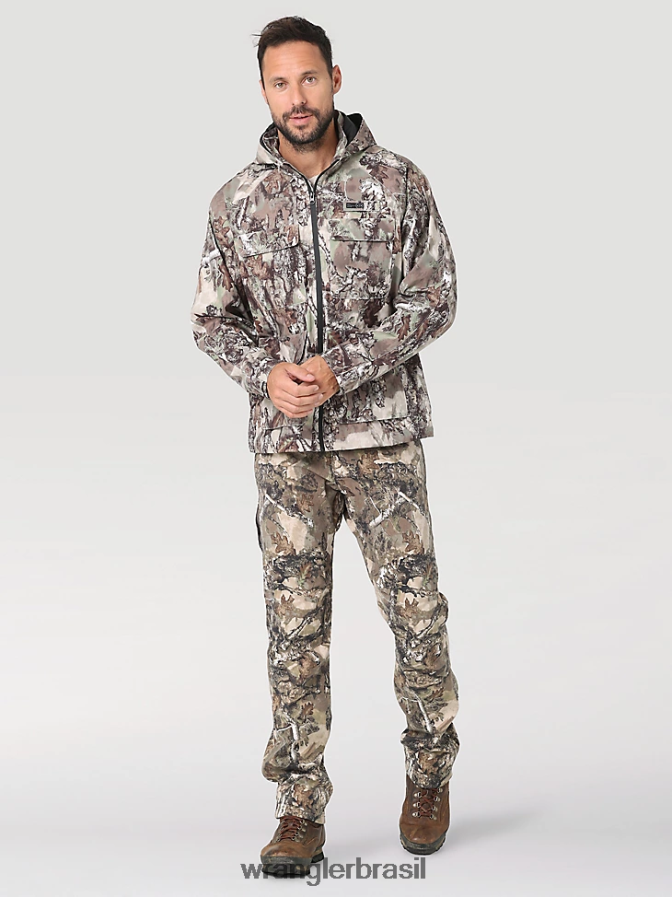 Wrangler calça de lona com perna reta e ajuste regular de uso robusto musgo (31100ms) homens roupas 00LN6N650