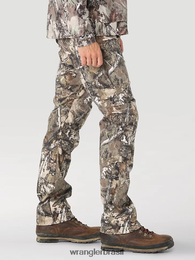 Wrangler calça de lona com perna reta e ajuste regular de uso robusto musgo (31100ms) homens roupas 00LN6N650