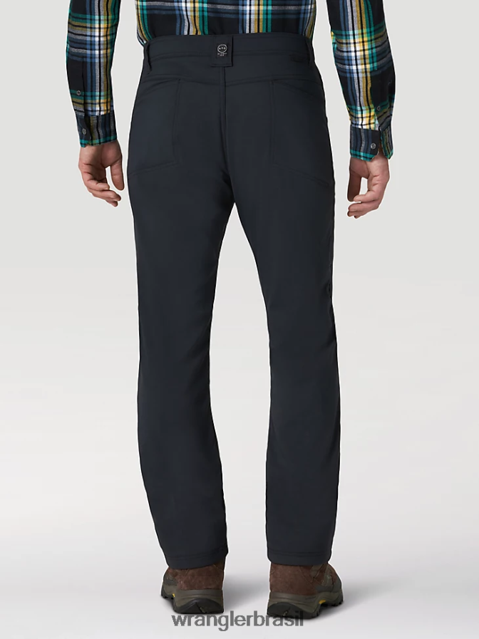 Wrangler calça de lona com perna reta e ajuste regular de uso robusto musgo (31100ms) homens roupas 00LN6N650