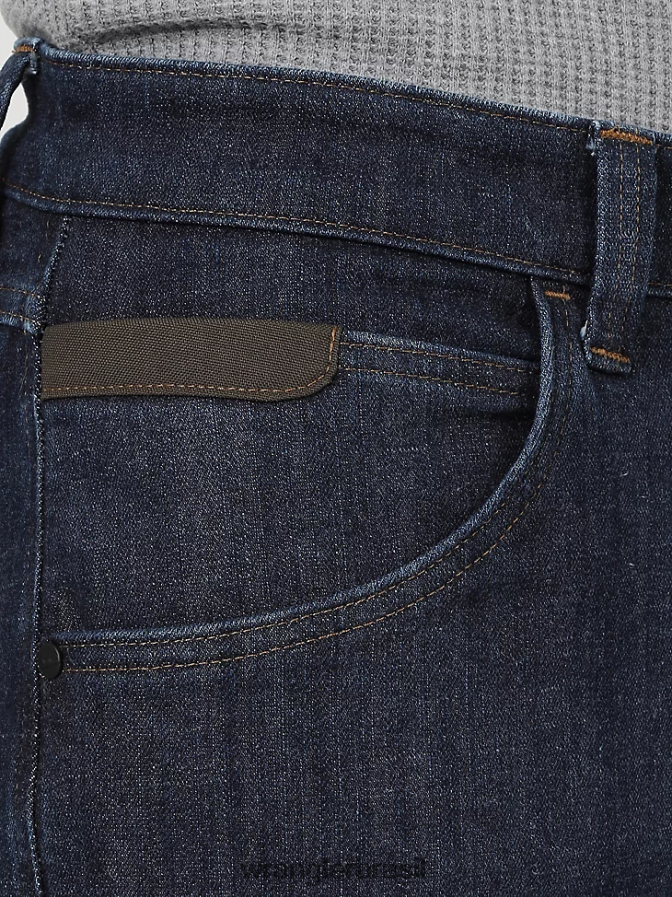 Wrangler calça de lona com perna reta e ajuste regular de uso robusto musgo (31100ms) homens roupas 00LN6N650