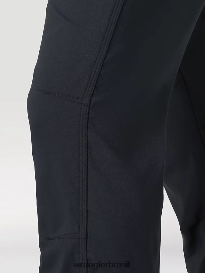 Wrangler calça de lona com perna reta e ajuste regular de uso robusto musgo (31100ms) homens roupas 00LN6N650