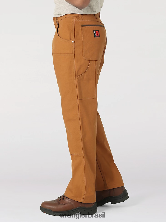 Wrangler calça de trabalho utilitária riggs relax fit borracha (112317891) homens roupas 00LN6N677