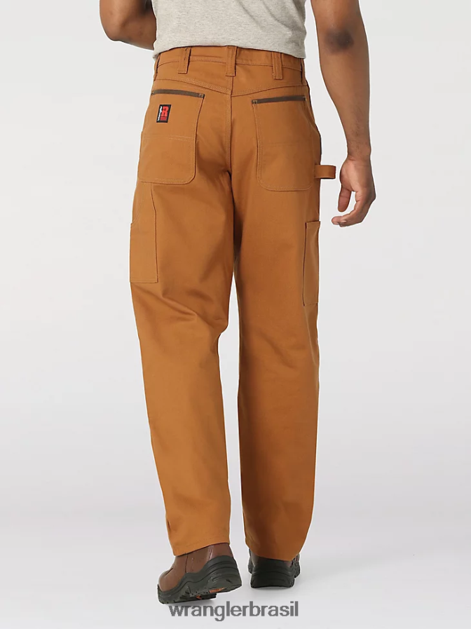 Wrangler calça de trabalho utilitária riggs relax fit borracha (112317891) homens roupas 00LN6N677