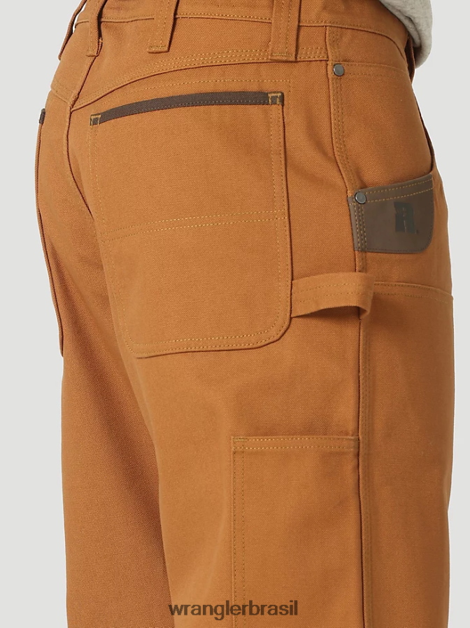 Wrangler calça de trabalho utilitária riggs relax fit borracha (112317891) homens roupas 00LN6N677