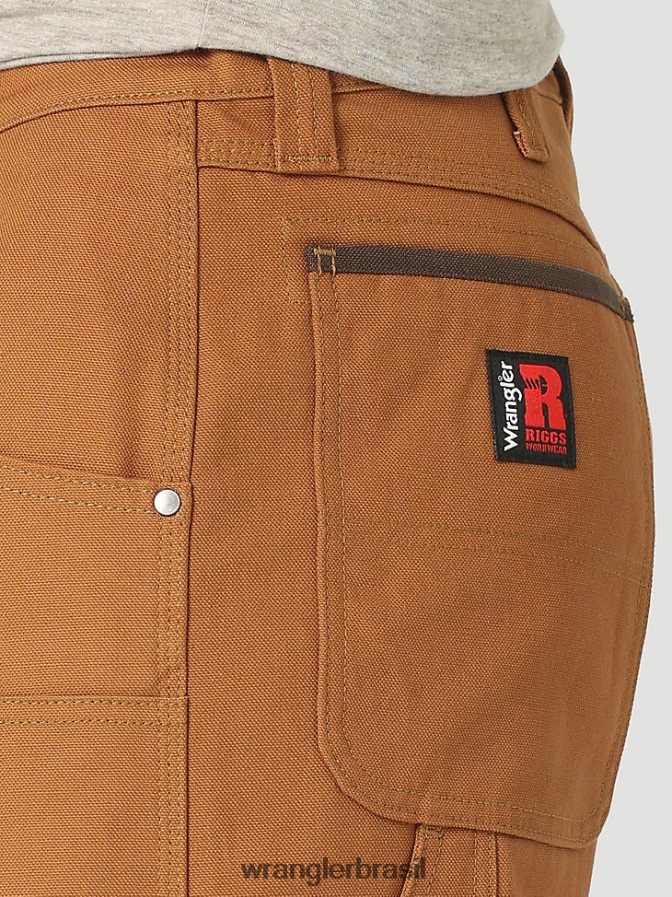 Wrangler calça de trabalho utilitária riggs relax fit borracha (112317891) homens roupas 00LN6N677