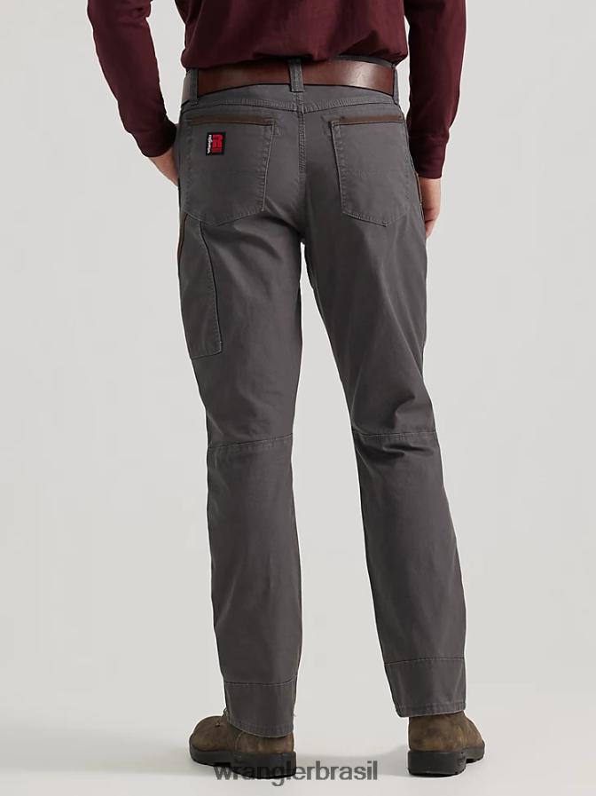 Wrangler calça de trabalho utilitária riggs workwear cinza risca de giz (3w031pg) homens roupas 00LN6N665