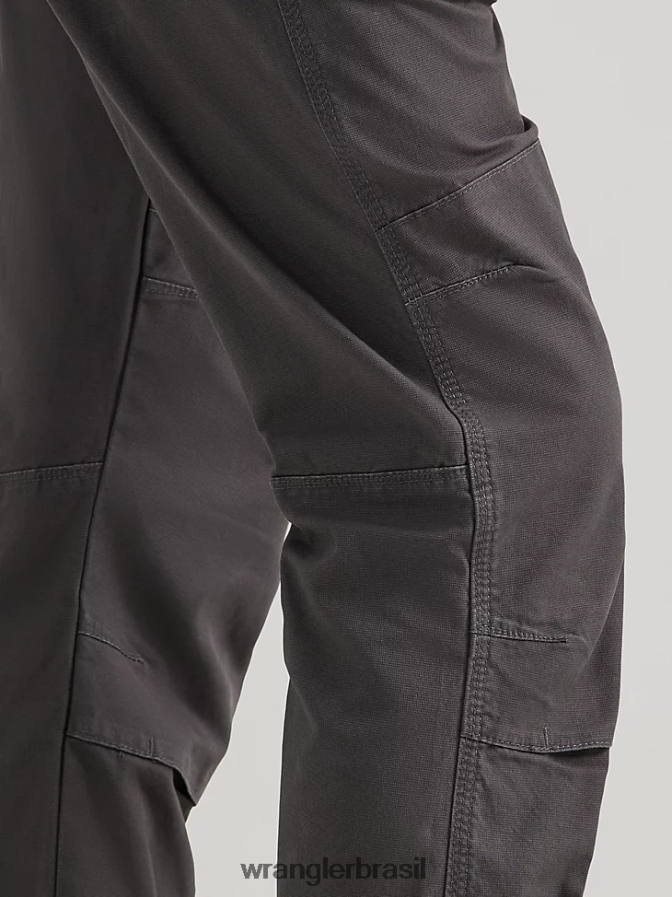 Wrangler calça de trabalho utilitária riggs workwear cinza risca de giz (3w031pg) homens roupas 00LN6N665