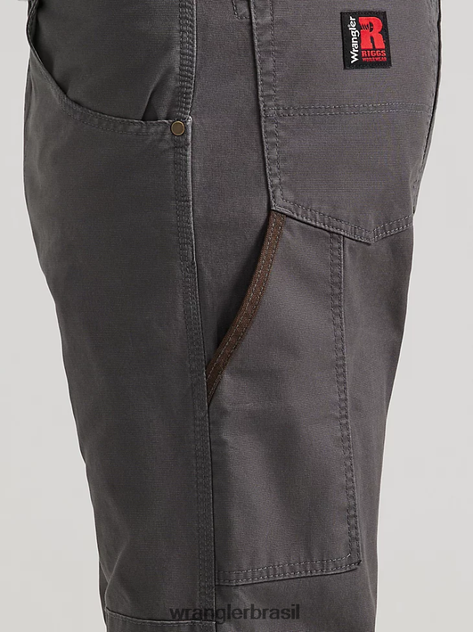 Wrangler calça de trabalho utilitária riggs workwear cinza risca de giz (3w031pg) homens roupas 00LN6N665