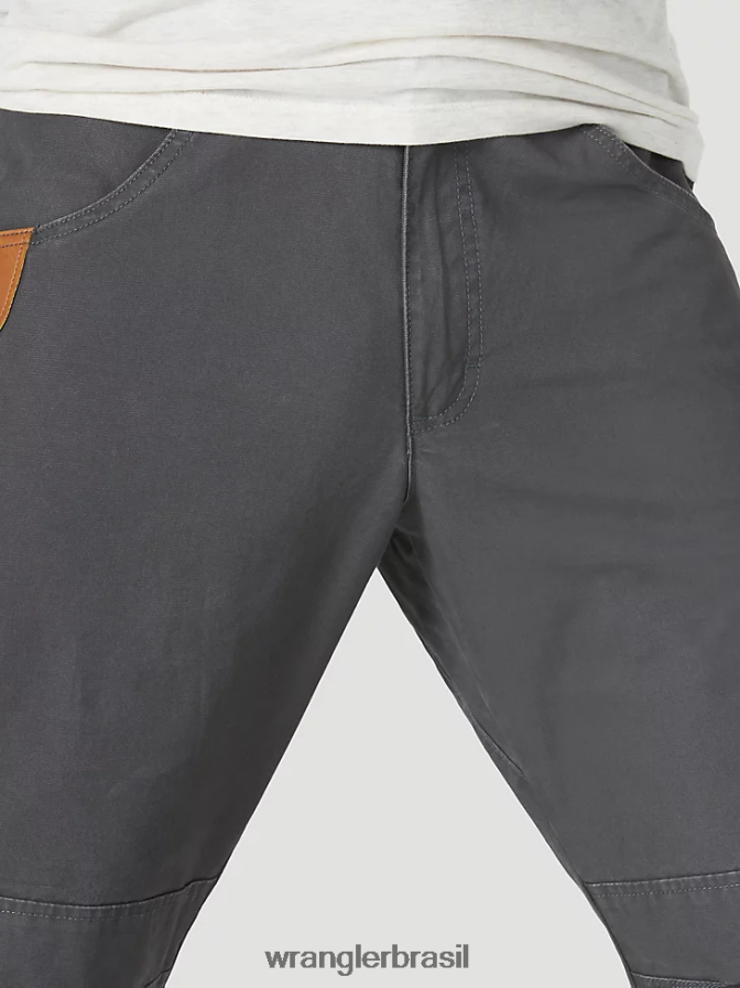 Wrangler calça de trabalho utilitária riggs workwear cinza risca de giz (3w031pg) homens roupas 00LN6N665