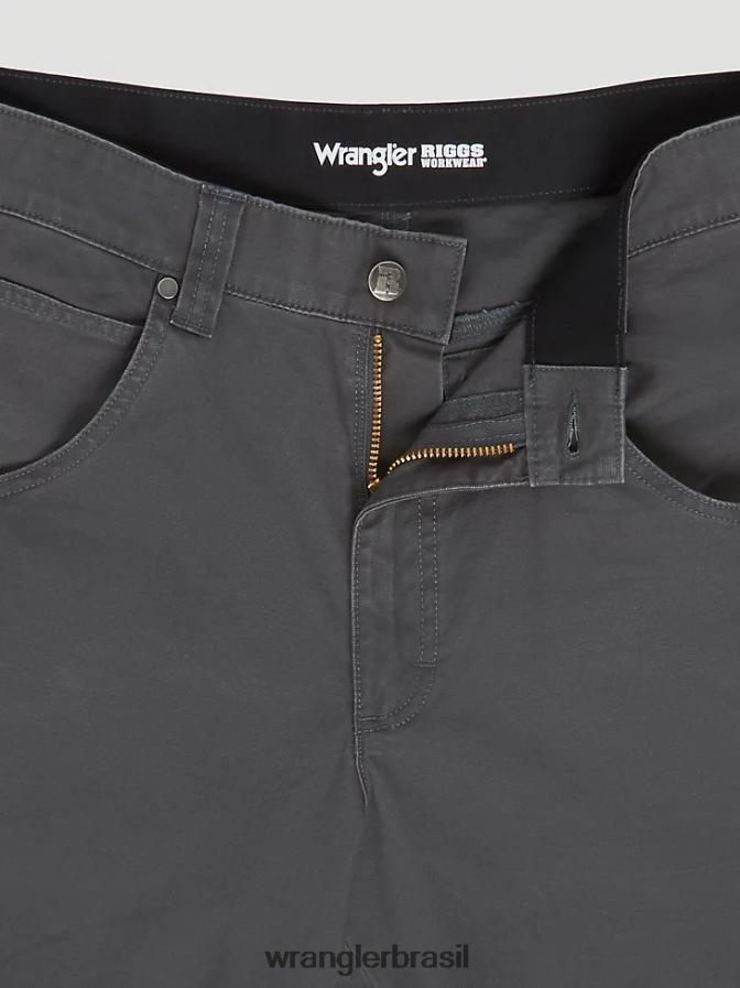 Wrangler calça de trabalho utilitária riggs workwear cinza risca de giz (3w031pg) homens roupas 00LN6N665
