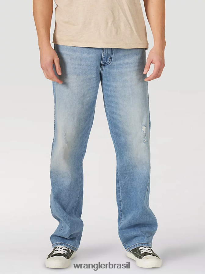 Wrangler calça jeans Heritage Redding solta azul do sol (112318428) homens roupas 00LN6N187