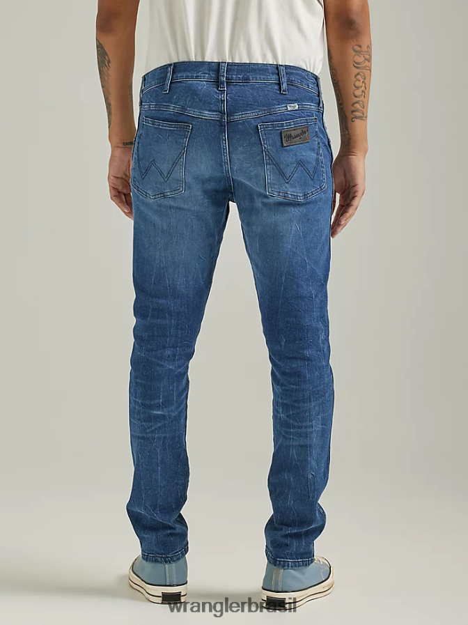 Wrangler calça jeans Heritage Redding solta lavagem leve rasgada (112335468) homens roupas 00LN6N185