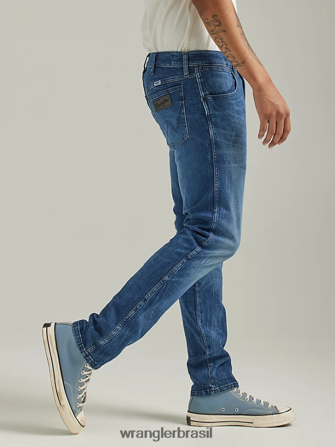 Wrangler calça jeans Heritage Redding solta lavagem leve rasgada (112335468) homens roupas 00LN6N185
