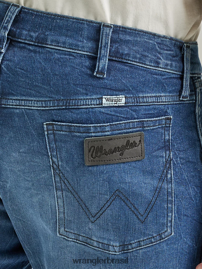 Wrangler calça jeans Heritage Redding solta lavagem leve rasgada (112335468) homens roupas 00LN6N185