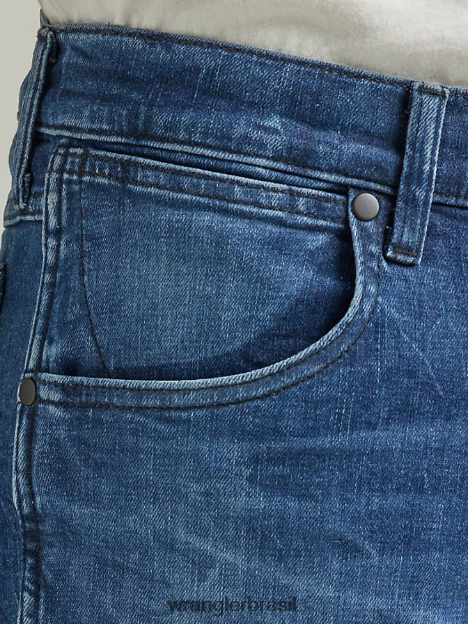 Wrangler calça jeans Heritage Redding solta lavagem leve rasgada (112335468) homens roupas 00LN6N185