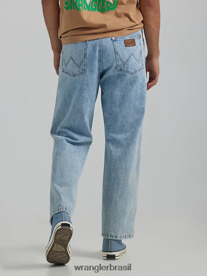 Wrangler calça jeans Heritage Redding solta lavagem leve rasgada (112335468) homens roupas 00LN6N185