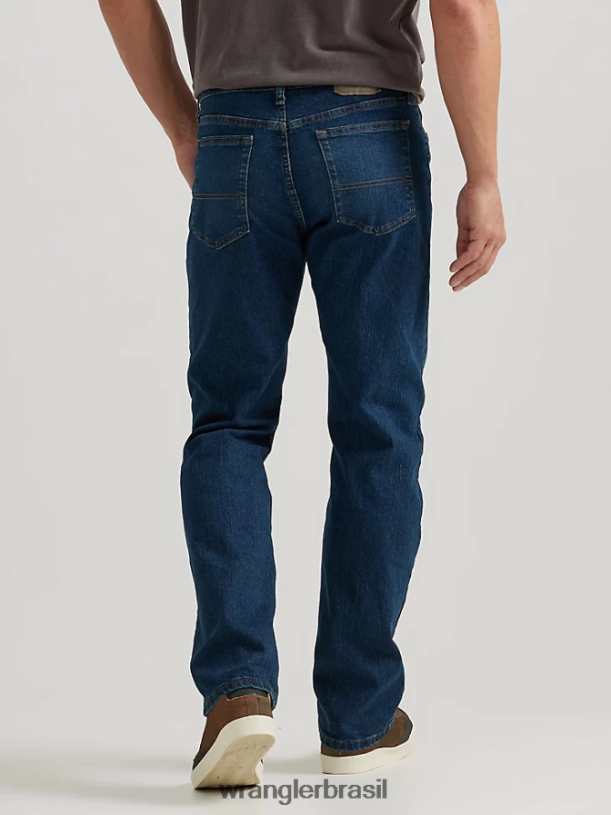 Wrangler calça jeans authentics com cintura confortável e ajuste regular Rodes (112318429) homens roupas 00LN6N202