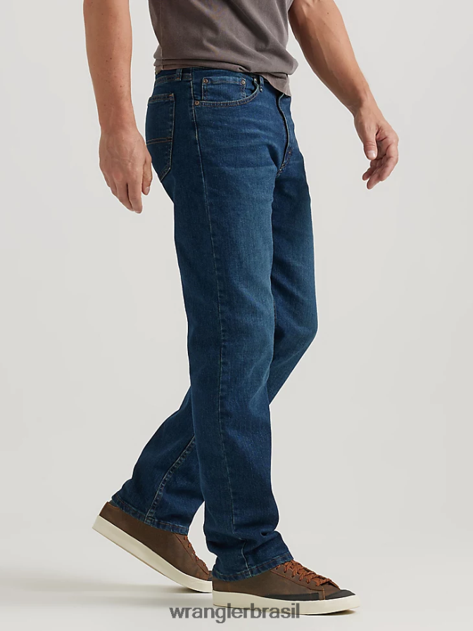 Wrangler calça jeans authentics com cintura confortável e ajuste regular Rodes (112318429) homens roupas 00LN6N202