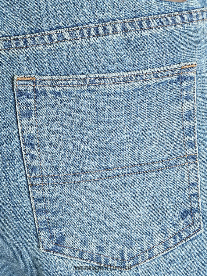 Wrangler calça jeans authentics com cintura confortável e ajuste regular giz azul (10zm1csch) homens roupas 00LN6N206