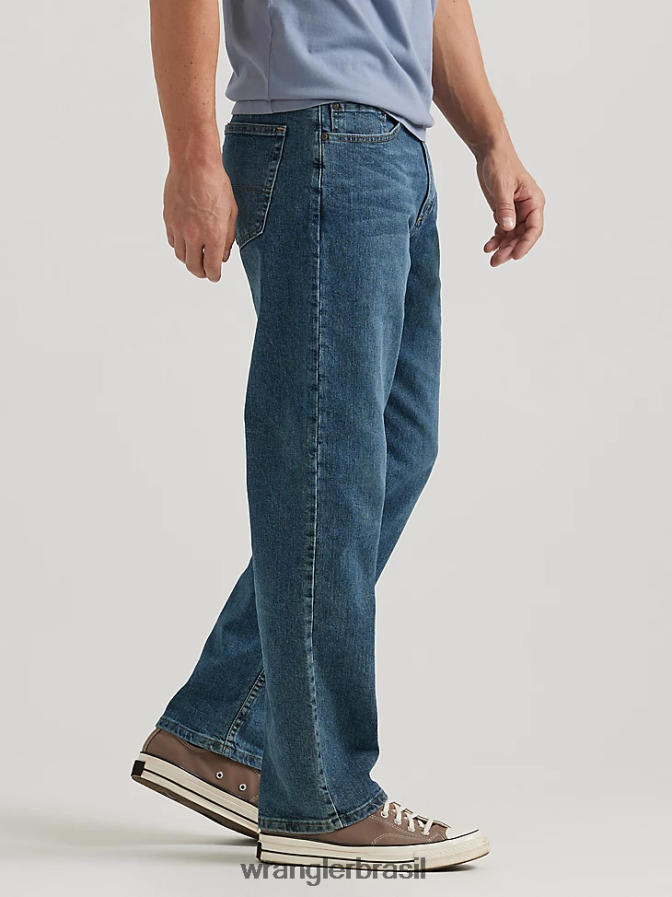 Wrangler calça jeans authentics relax fit comfort flex fumaça (zm3cssm) homens roupas 00LN6N199