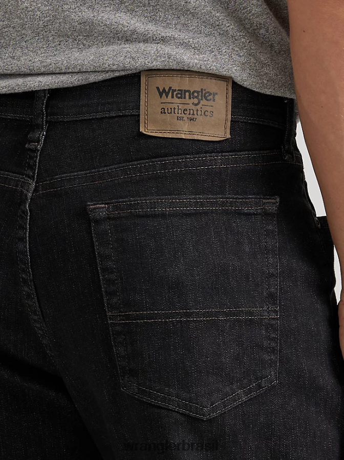 Wrangler calça jeans authentics relax fit comfort flex jeans escuro (zm3csdd) homens roupas 00LN6N201