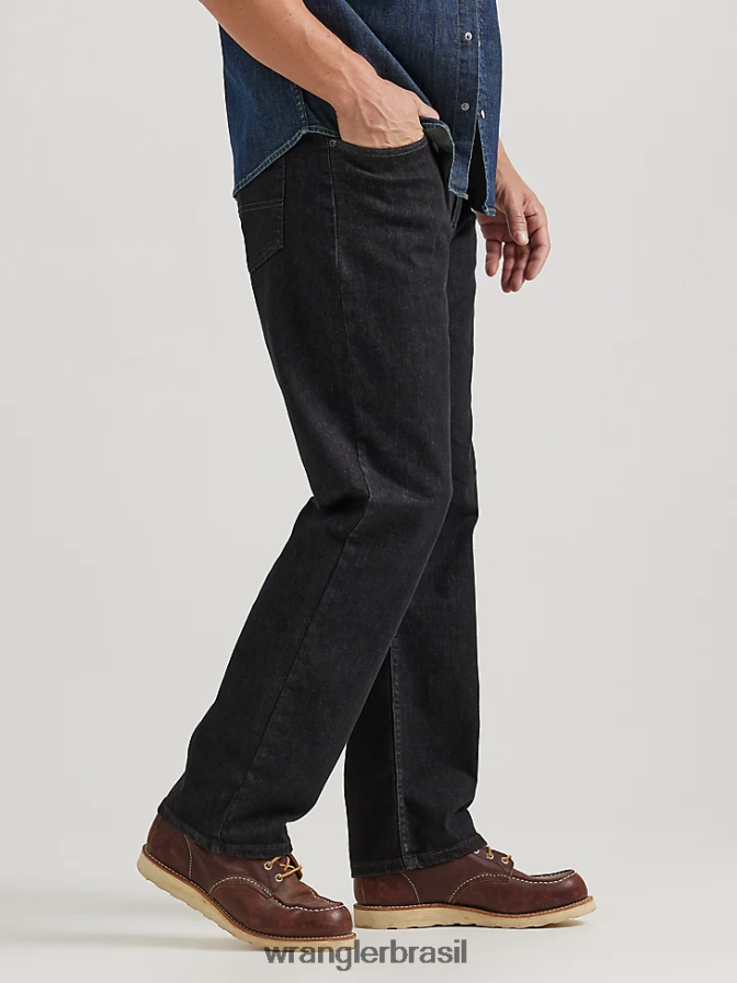 Wrangler calça jeans authentics relax fit comfort flex jeans escuro (zm3csdd) homens roupas 00LN6N201
