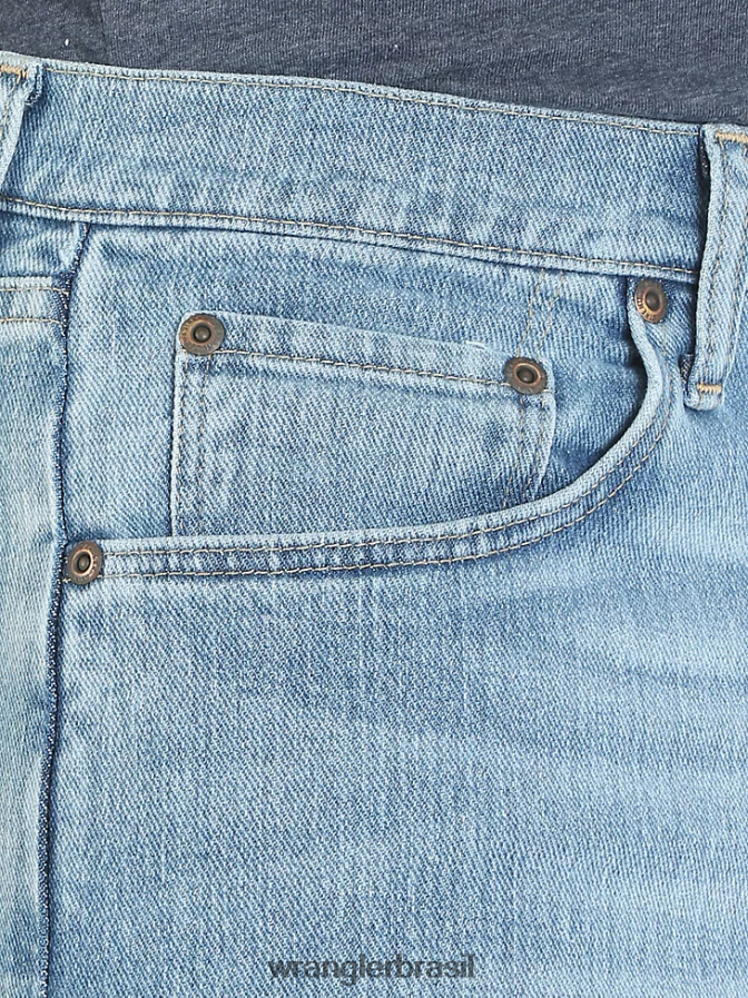 Wrangler calça jeans authentics relax fit flex luz de lavagem de pedra (10zm200sf) homens roupas 00LN6N100