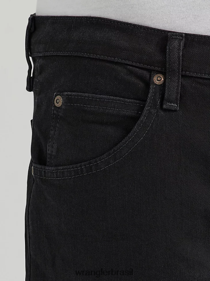 Wrangler calça jeans authentics relax fit flex preto (10zm200fb) homens roupas 00LN6N101
