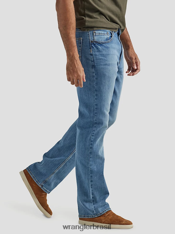 Wrangler calça jeans bootcut relaxada e autêntica correnteza (10zm4rbrp) homens roupas 00LN6N122