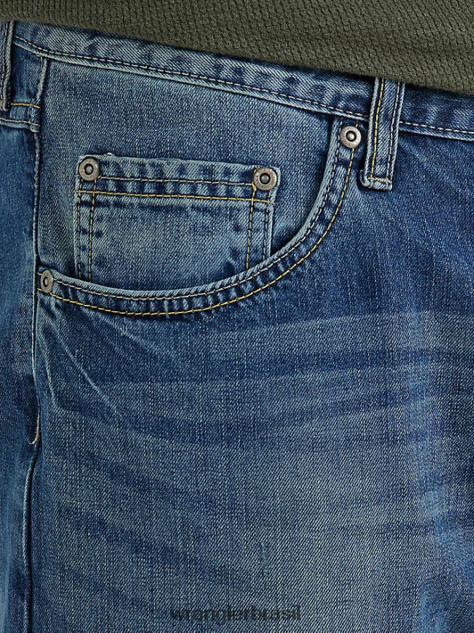 Wrangler calça jeans bootcut relaxada e autêntica índigo médio (10zm4rbgi) homens roupas 00LN6N125