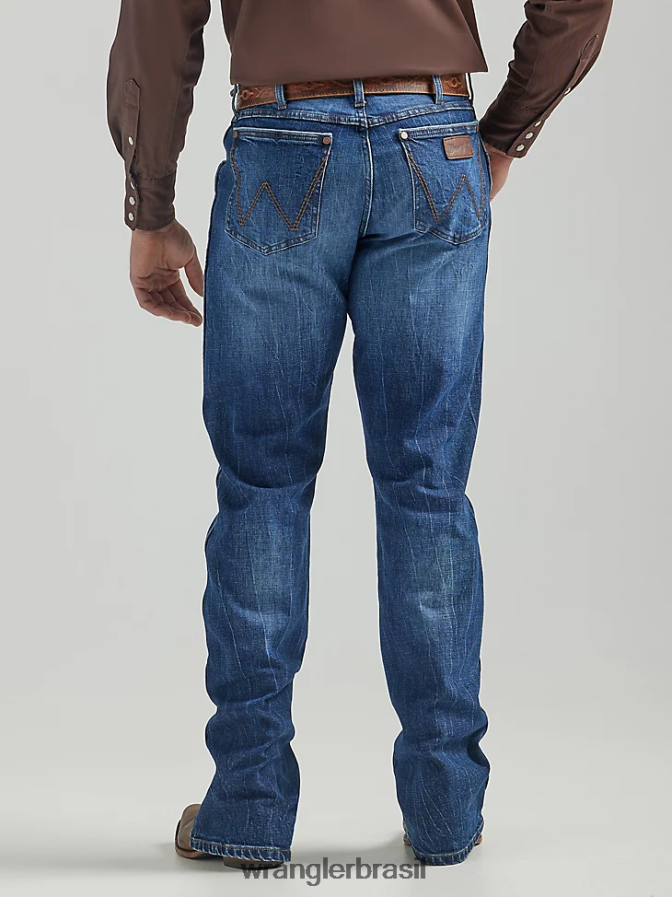 Wrangler calça jeans bootcut retrô relaxada elmont (112325785) homens roupas 00LN6N44