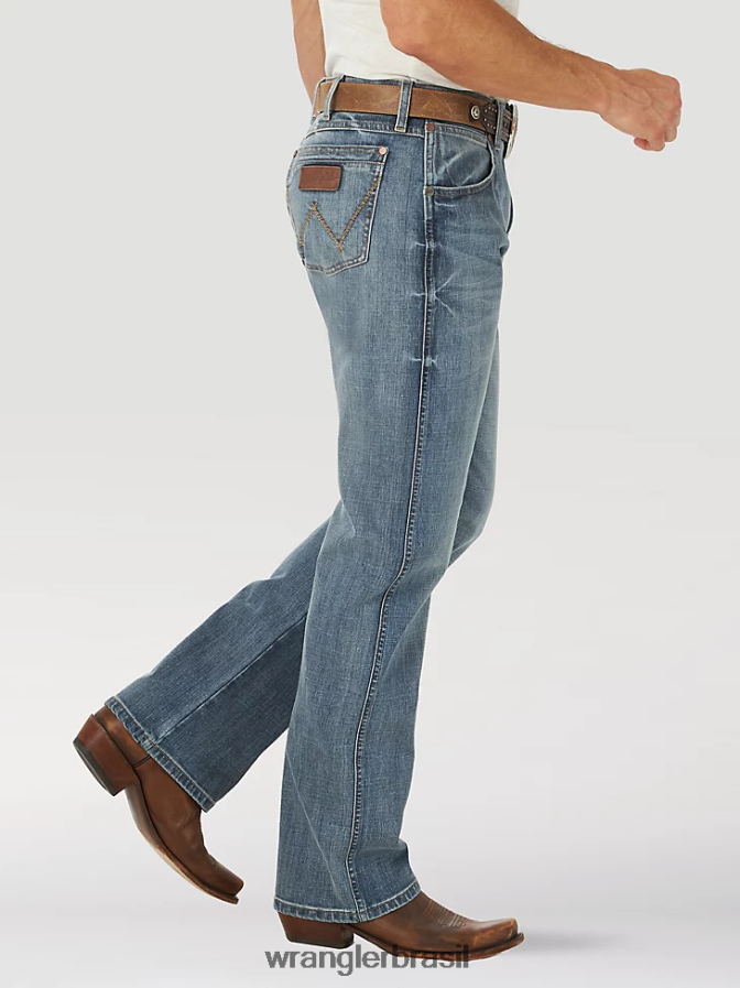 Wrangler calça jeans bootcut retrô relaxada greeley (10wrt20gl) homens roupas 00LN6N39