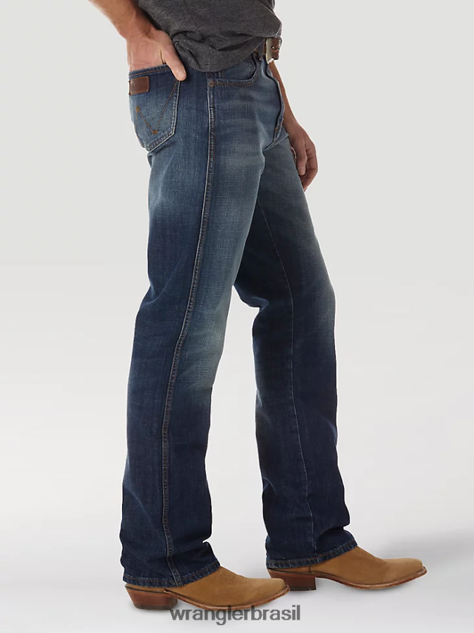 Wrangler calça jeans bootcut retrô relaxada lavagem jh (wrt20jh) homens roupas 00LN6N38