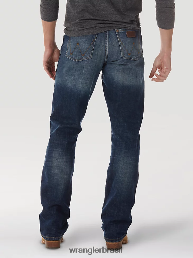 Wrangler calça jeans bootcut retrô relaxada lavagem jh (wrt20jh) homens roupas 00LN6N38