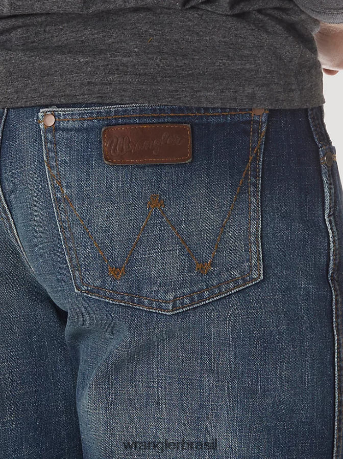 Wrangler calça jeans bootcut retrô relaxada lavagem jh (wrt20jh) homens roupas 00LN6N38