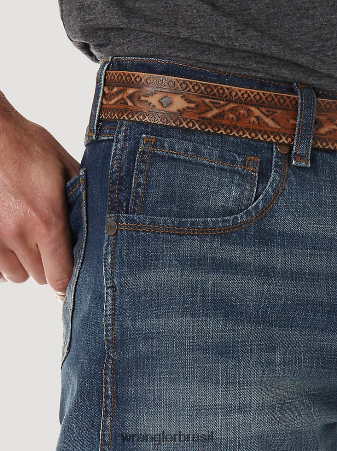 Wrangler calça jeans bootcut retrô relaxada lavagem jh (wrt20jh) homens roupas 00LN6N38