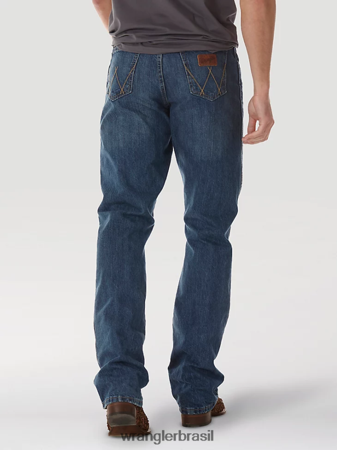 Wrangler calça jeans bootcut retrô relaxada tb lavar (wrt20tb) homens roupas 00LN6N42