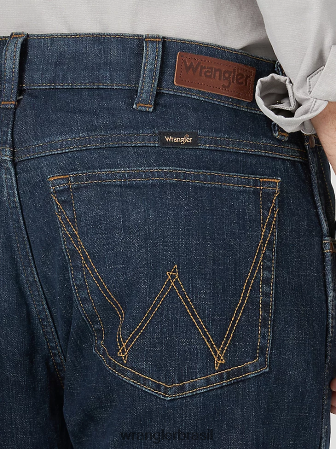 Wrangler calça jeans bootcut slim fit lavagem cb (mgw77cb) homens roupas 00LN6N182