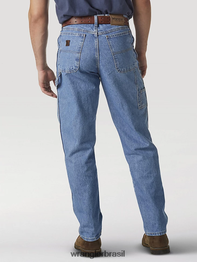 Wrangler calça jeans carpinteiro resistente índigo vintage (32001vi) homens roupas 00LN6N162
