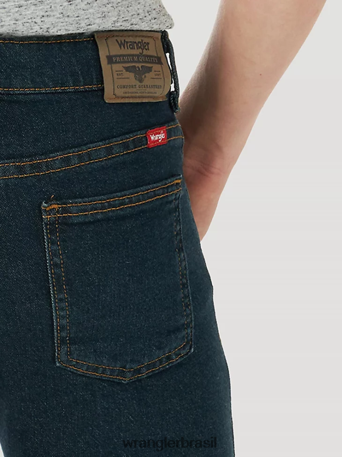 Wrangler calça jeans cinco estrelas flex reta noite escura (5wnbwdt) Rapazes roupas 00LN6N955